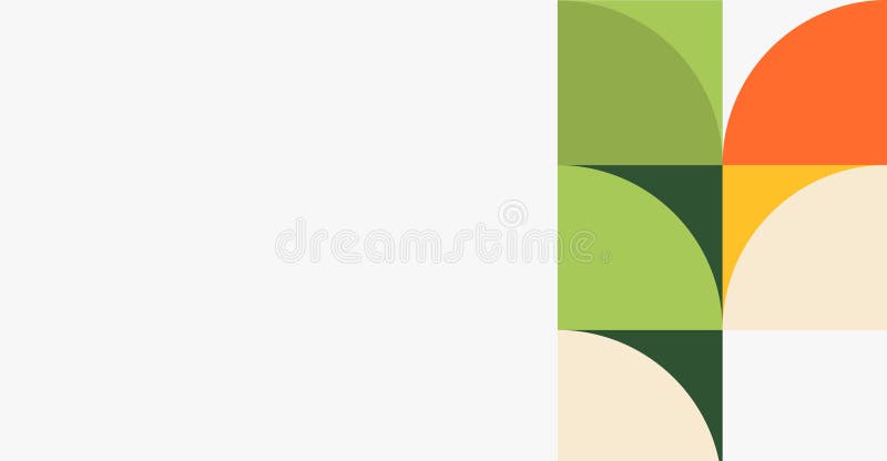 Minimalistic geometric background abstract banner summer time heading for a website editable image illustration stock