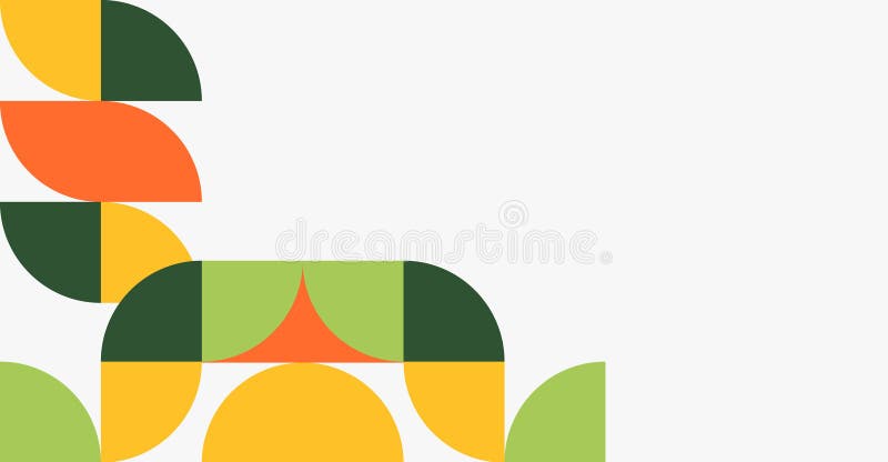 Minimalistic geometric background abstract banner summer time heading for a website editable image illustration de vecteur