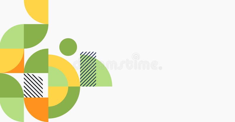 Minimalistic geometric background abstract banner summer time heading for a website editable image minimalistic geometric illustration stock