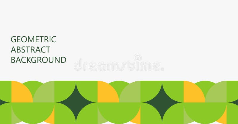 Minimalistic geometric background abstract banner summer time heading for a website editable image vector graphics for design illustration stock