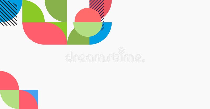 Minimalistic geometric background abstract banner summer time heading for a website editable image vector graphics for design illustration de vecteur