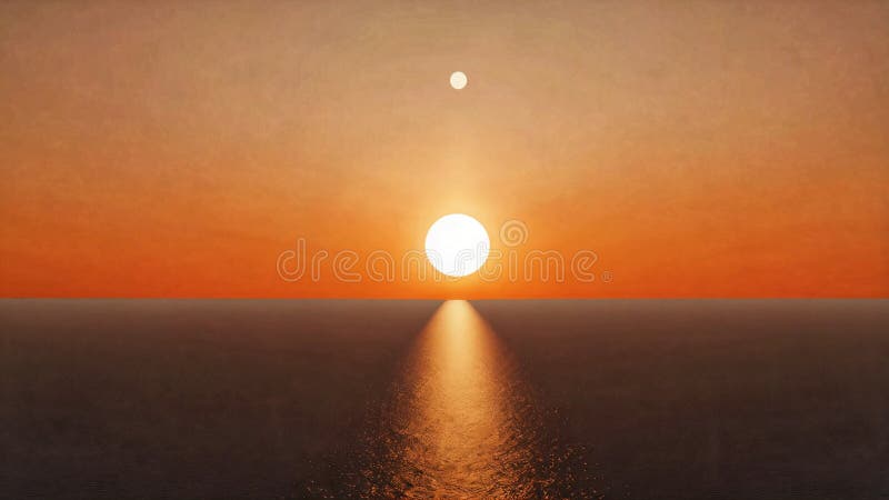 A minimalistic graphic of a rising sun, with gradient rays in shades of peach and tangerine