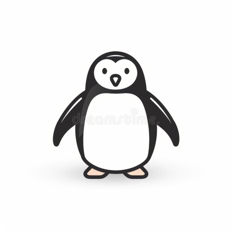 In The Style Of Animated Gifs Vector, A Lineal Icon Depicting Cute