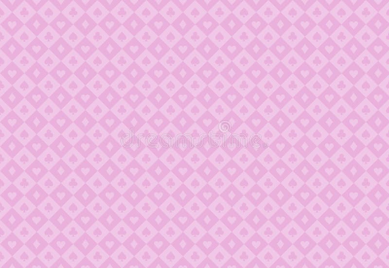 Minimalistic rosa pokerbakgrund med sömlös t royaltyfri illustrationer Minimalistic rosa pokerbakgrund med sömlös t royaltyfri illustrationer