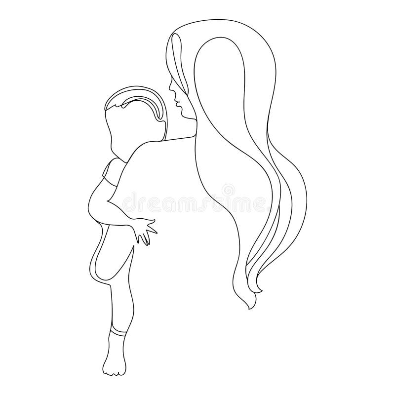 Sketch Woman Mother Holding Baby Stock Illustrations  918 Sketch Woman Mother  Holding Baby Stock Illustrations Vectors  Clipart  Dreamstime