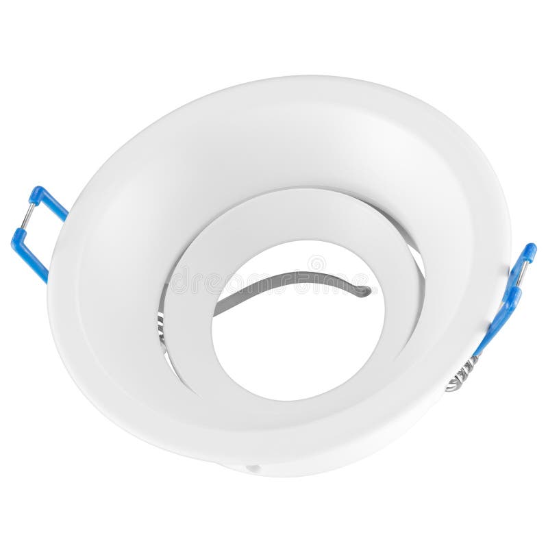 Minimalistic LED Lamp Shade, without the Bulb Isolated on White