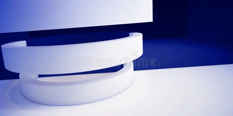 Minimalistic, абстрактная предпосылка с сводом 3d представляют, минимальный иллюстрация вектора
