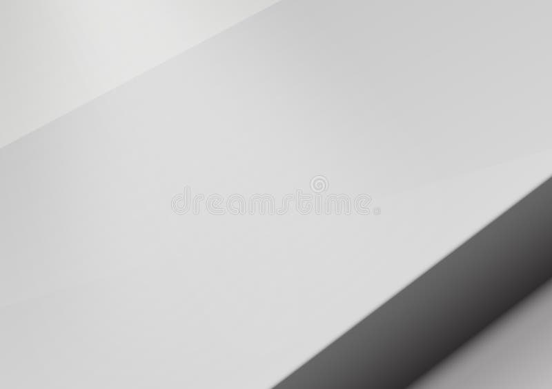 Minimalistisches weißes Plattform-Podium ideal für Produktpräsentation von Mockups und Werbeplakaten stock abbildung