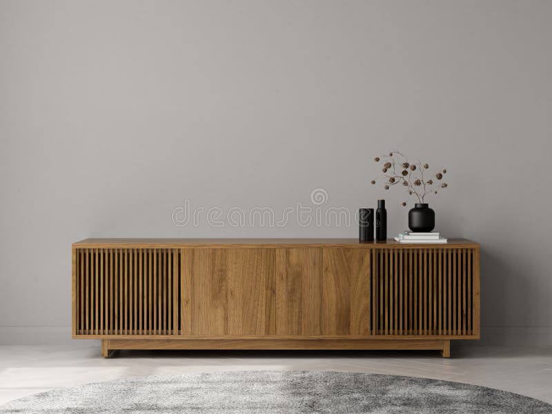 Minimalistisk insida i det moderna vardagsrummet 3d-rendering stock illustrationer