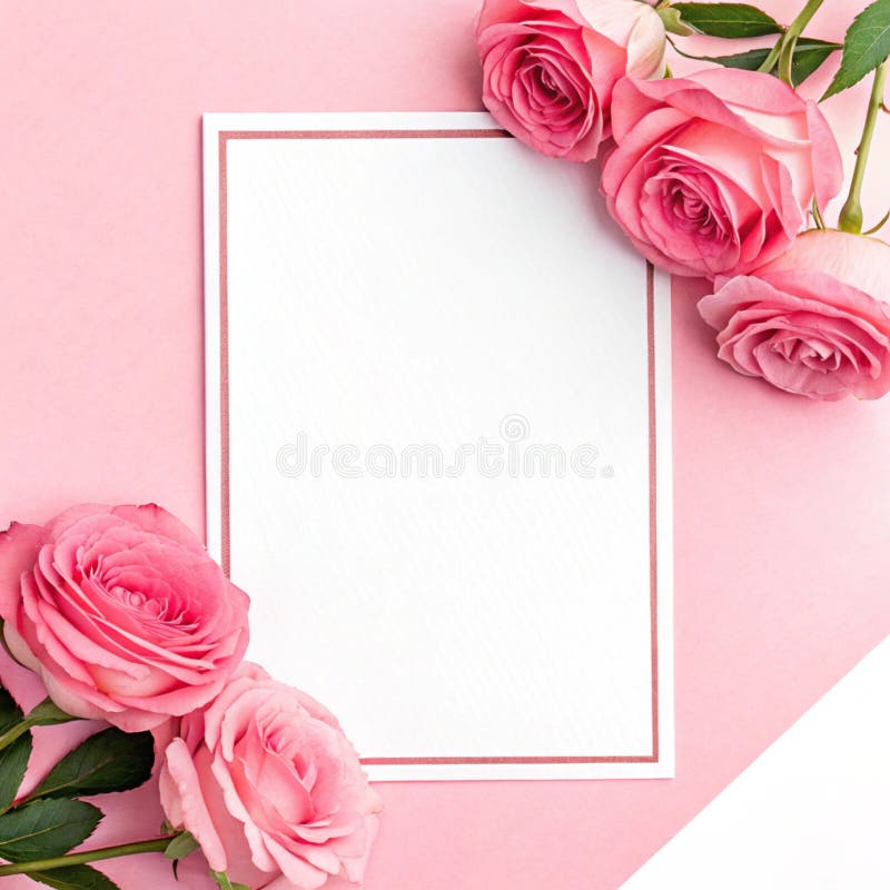 Minimalistisk kantutformning med papperstext och sockerbetspalett stock illustrationer