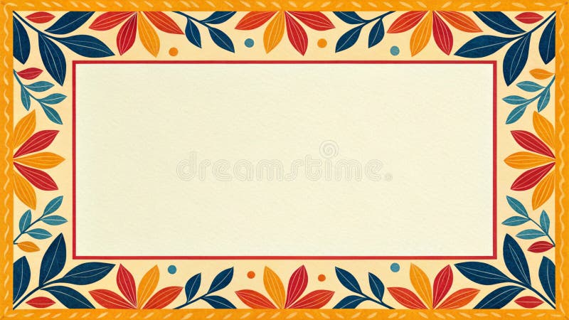 Minimalistisk kantutformning med papperstext och solnedgångspalett royaltyfri illustrationer
