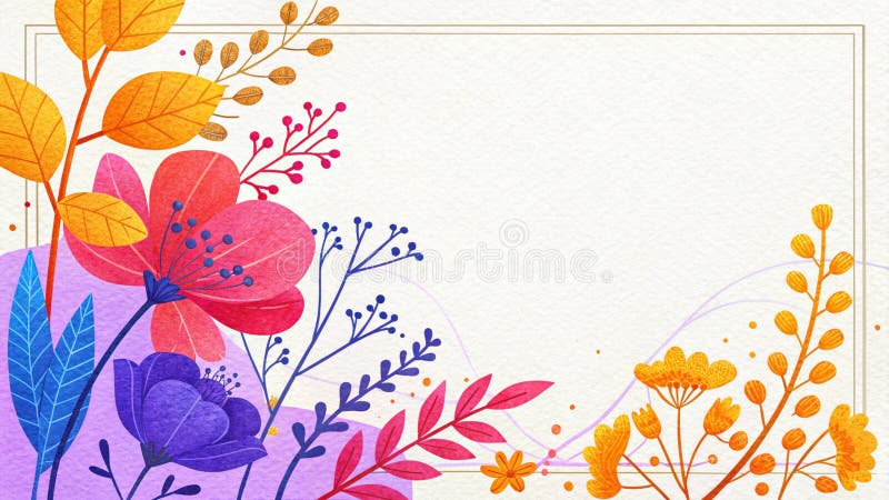 Minimalistisk kantutformning med papperstext och vibrerande poppalett stock illustrationer