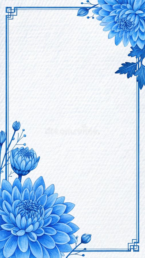 Minimalistisk kantutformning med papperstextur och azure sky palette vektor illustrationer