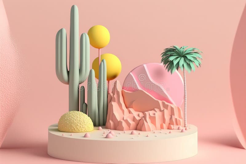 Minimalistisk podium med produktdisposition med abstrakt geometrisk form. felfri stock illustrationer