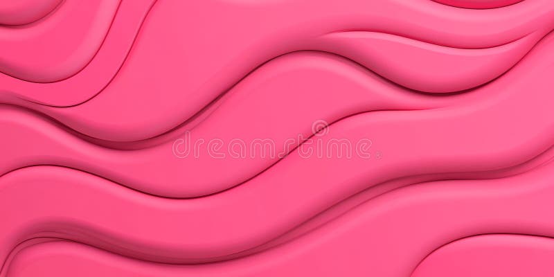 Minimalistisk, svart, rosa 3D-vågtexturbakgrund Abstract Elegant, sömlös, monokromatisk design vektor illustrationer