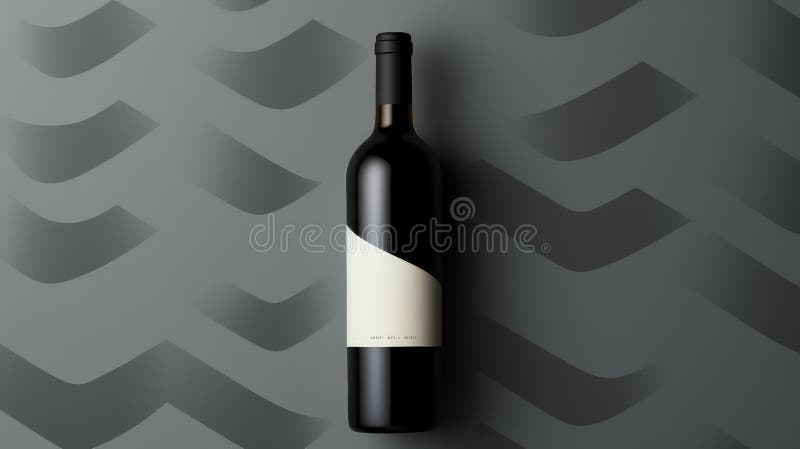Minimalistisk vinburk, uppåt royaltyfri illustrationer