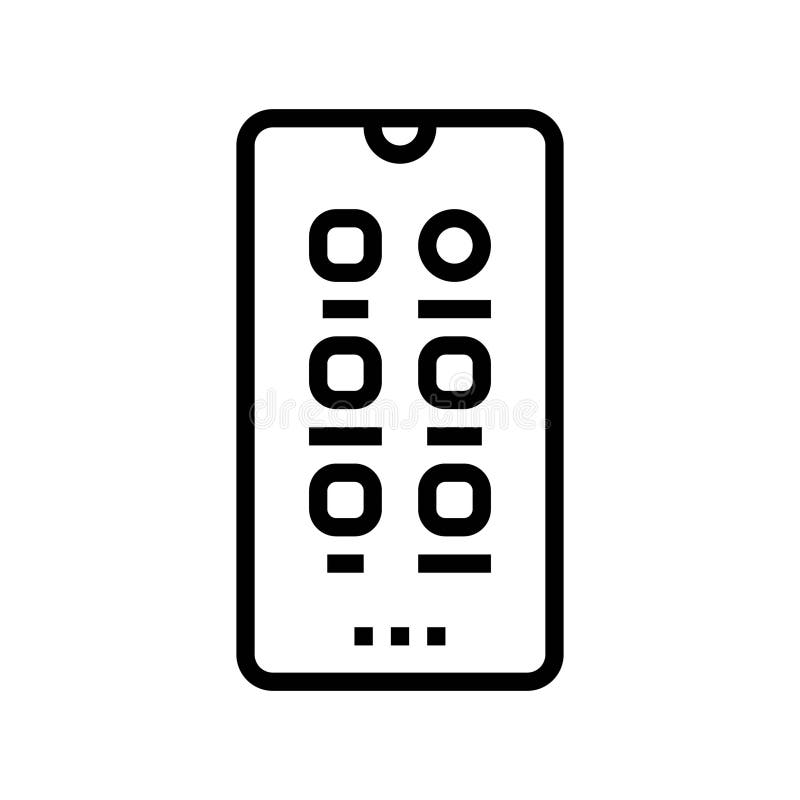 Minimalistyczna ilustracja wektora ikony linii technologicznej uważnego urządzenia cyfrowego. Minimalistyczny wektor ikony linii technologicznej urządzenia cyfrowego. minimalistyczny znak techniczny urządzenia cyfrowego. izolowany symbol czarny ilustracja