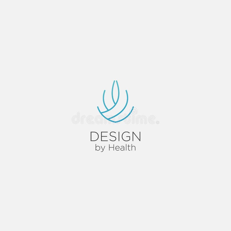 Minimalistyczne logo jogi zdrowej treningu royalty ilustracja