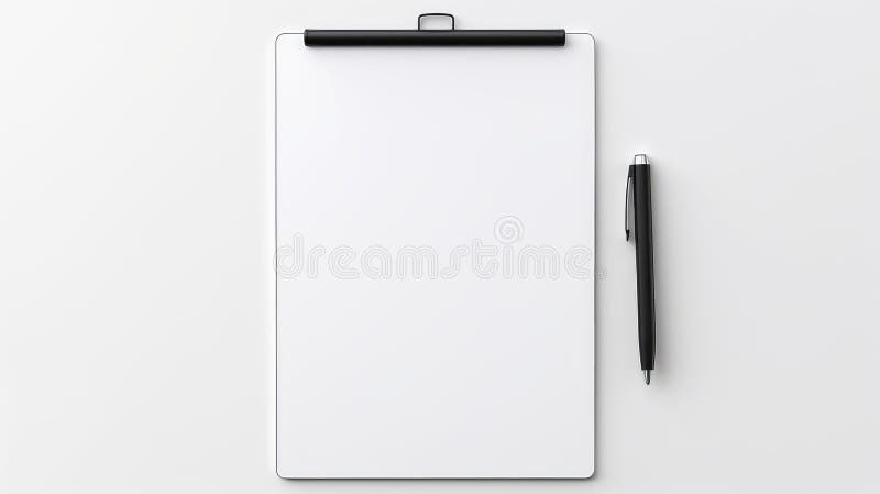 Minimalistyczny schowek cyfrowy izolowany biały ilustracji