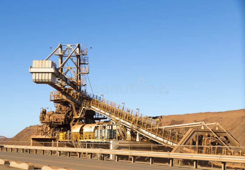 Mining in Australia some of the infrastructure for mining iron ore royalty free stock photo Mining in Australia some of the infrastructure for mining iron ore royalty free stock photo