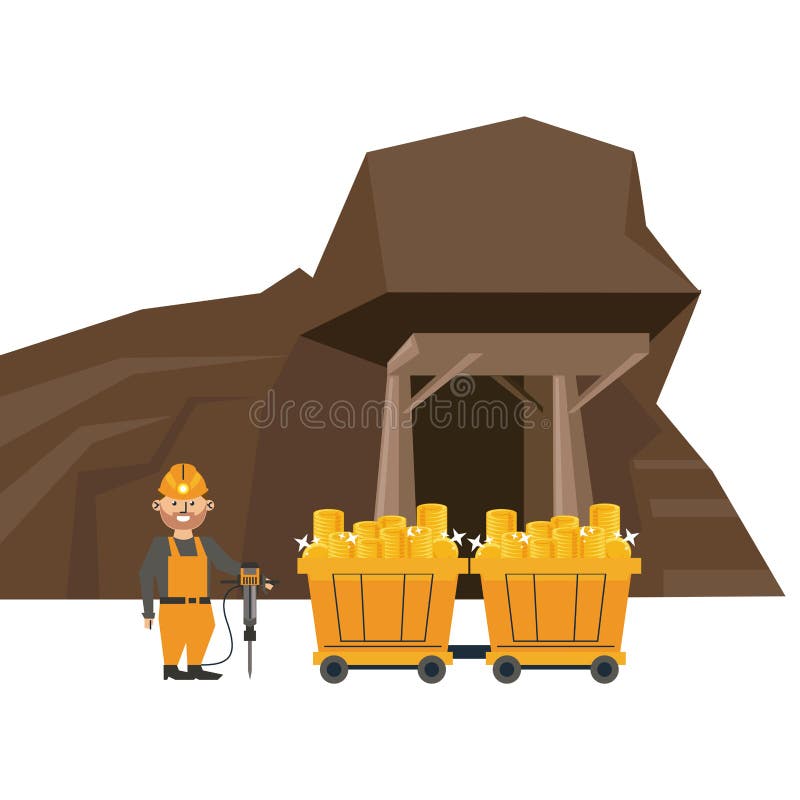 Mining Carts Stock Illustrations – 65 Mining Carts Stock Illustrations ...