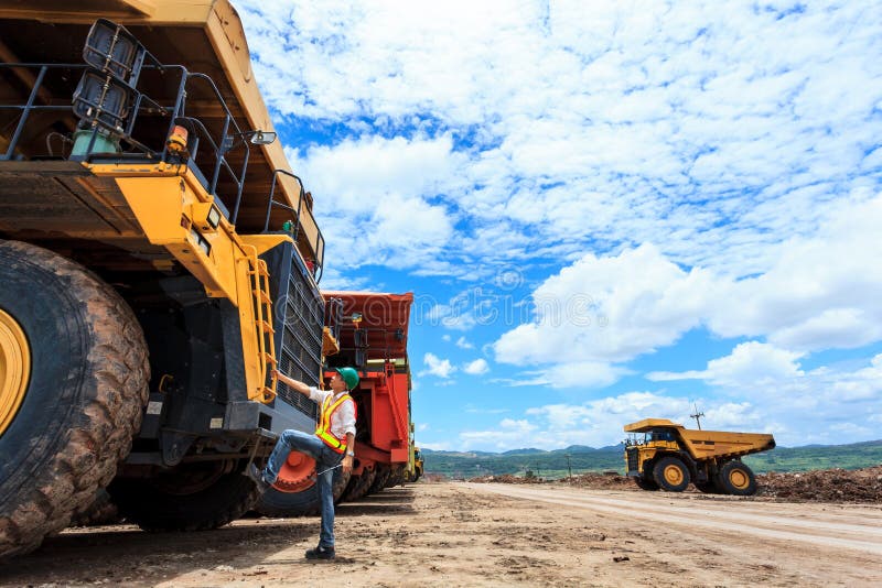 Mining engineer at open pit mine