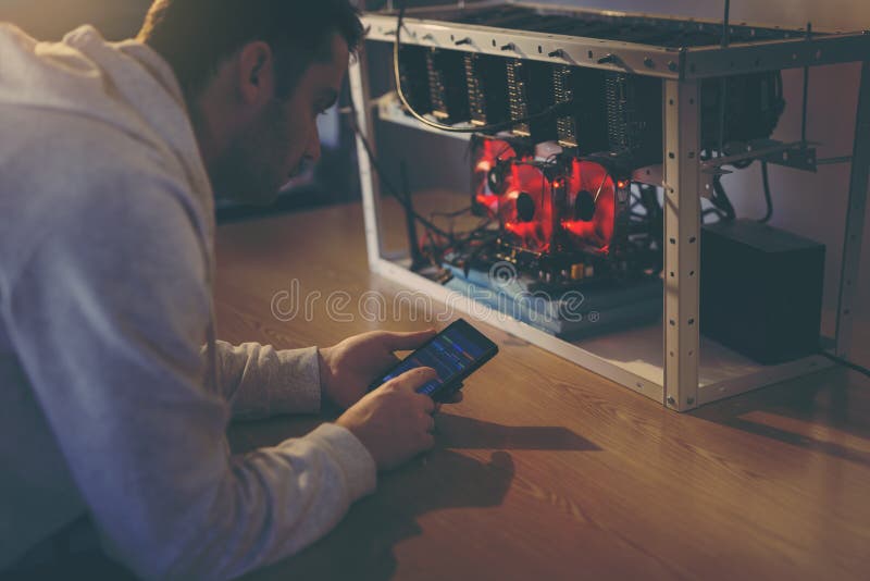 Mining rate statistics royalty free stock photos