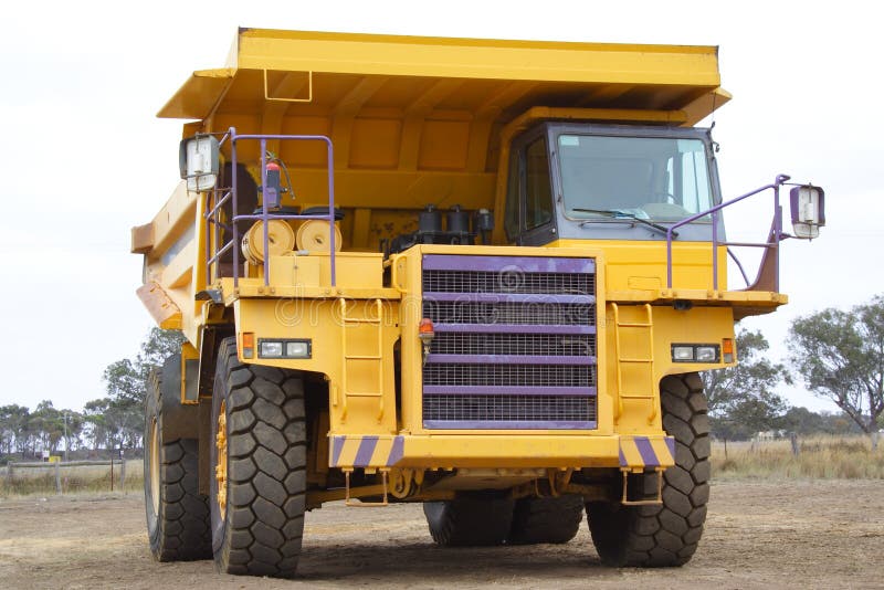 Mining truck at industrial site. Mining truck at industrial site