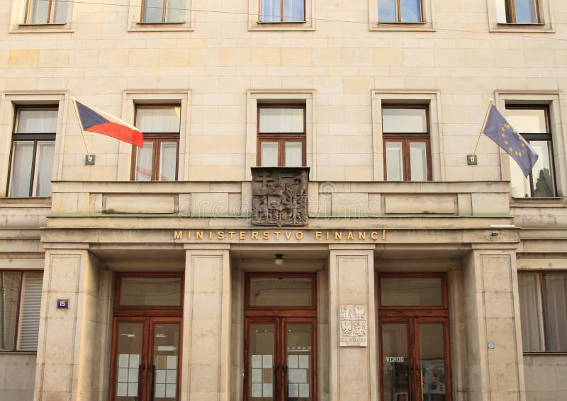 Ministerie van Financiën van Tsjechische Republiek royalty-vrije stock fotografie Ministerie van Financiën van Tsjechische Republiek royalty-vrije stock fotografie
