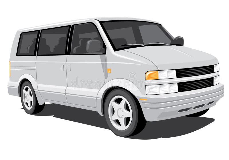 Minivan royalty-vrije illustratie