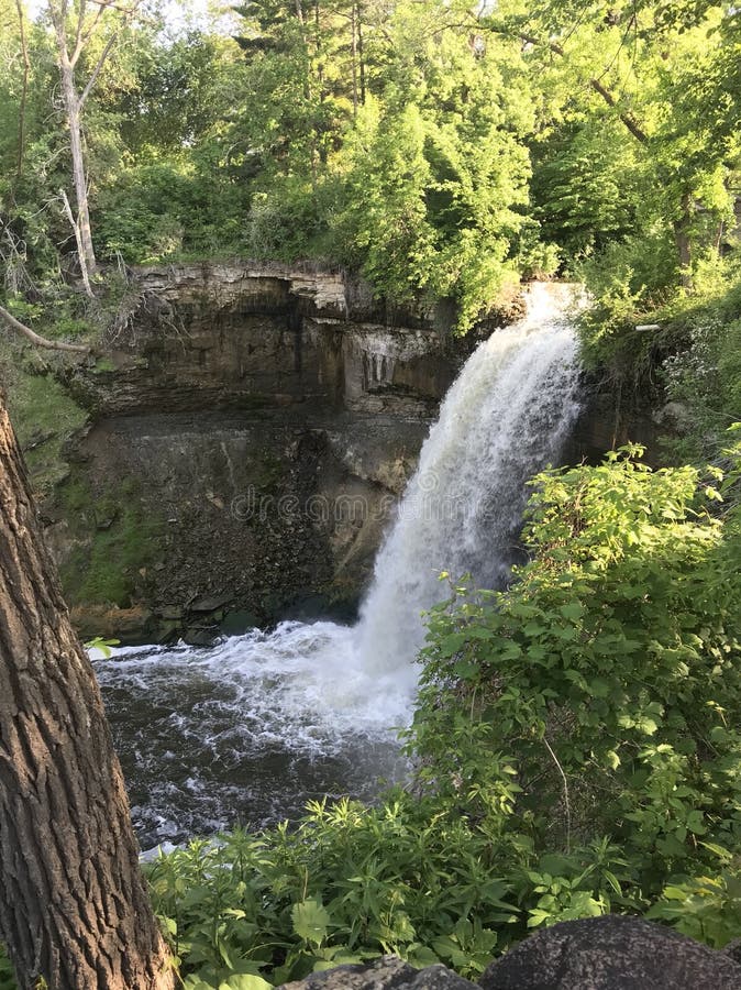 Minnehaha Falls in Minnesota Stock Photo - Image of nature, water ...