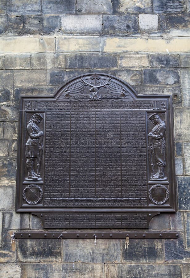 Minnesmärke för Canongate världskrig ett i Edinburg arkivfoton Minnesmärke för Canongate världskrig ett i Edinburg arkivfoton