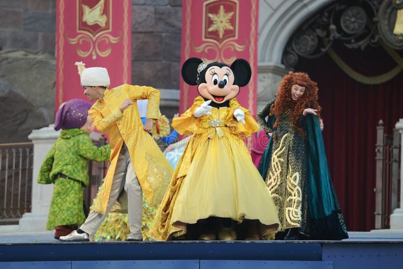 Minnie na Disneyland de Xangai imagens de stock