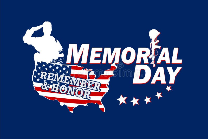 Minns och hedra Memorial Day stock illustrationer Minns och hedra Memorial Day stock illustrationer
