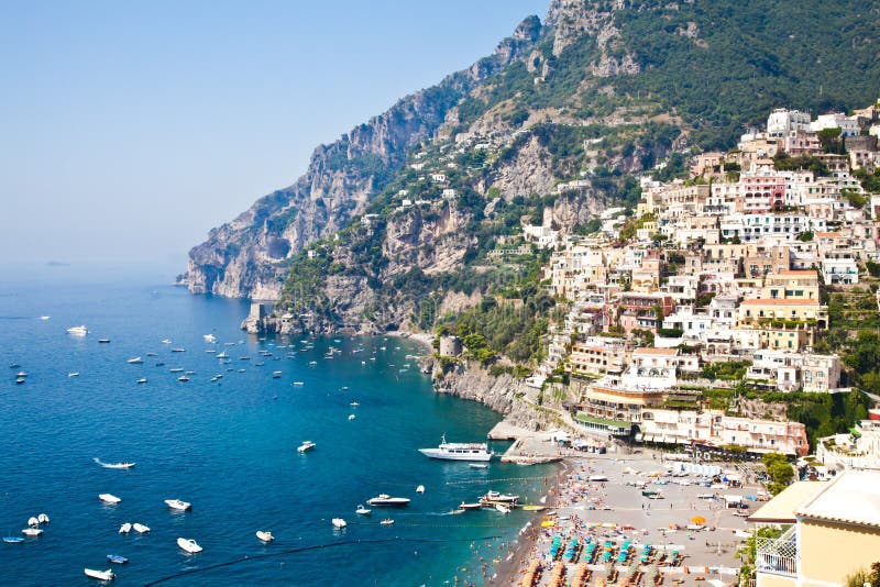 Landscape with Amalfi Coast Stock Image - Image of nature, costiera ...