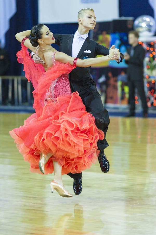 Minsk-Belarus, October 5, 2014: Professional Dance Couple of Boldysh ...