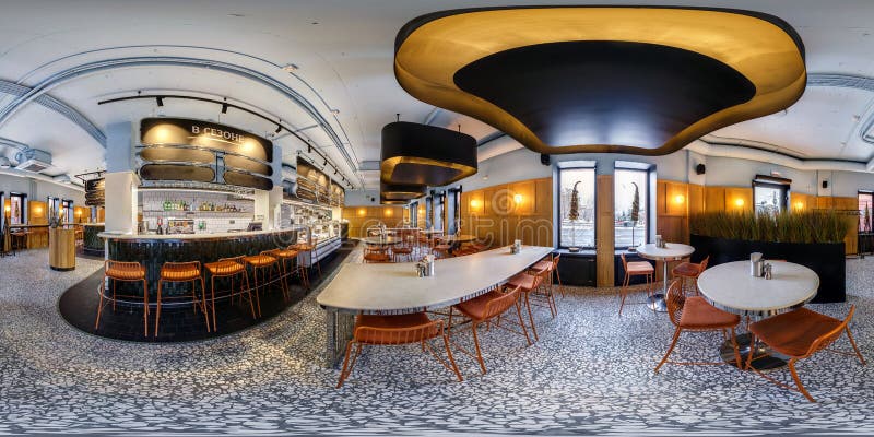 MINSK, BIELORR?SSIA - EM MAR?O DE 2019: Panorama sem emenda esf?rico completo do hdri 360 graus de opini?o de ?ngulo dentro do in foto de stock royalty free MINSK, BIELORR?SSIA - EM MAR?O DE 2019: Panorama sem emenda esf?rico completo do hdri 360 graus de opini?o de ?ngulo dentro do in foto de stock royalty free