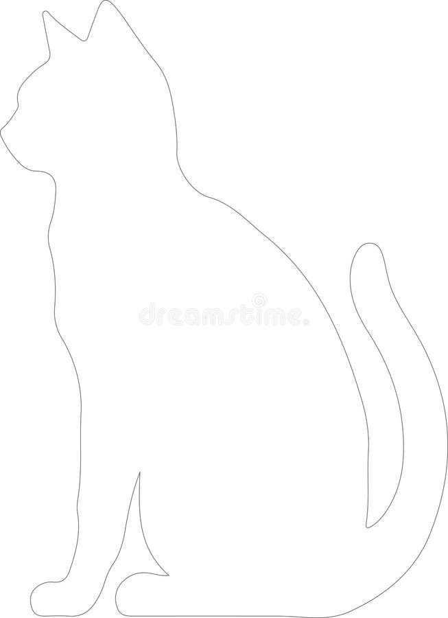 Minskin cat disposition silhouette generative ai stock illustrationer