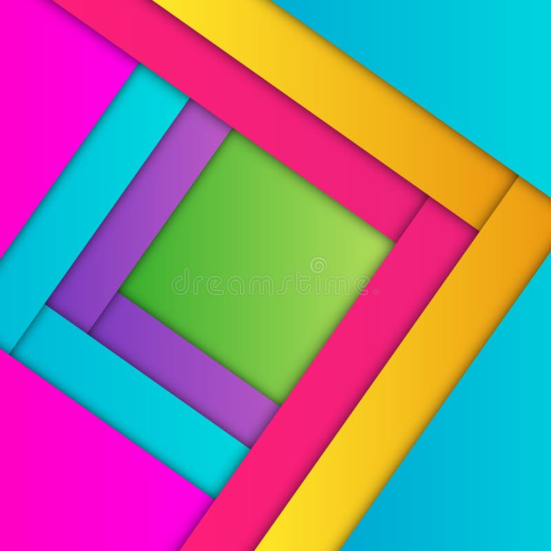Minsta geometrisk f? rgrik bakgrund Id? rik materiell design f? r abstrakt begrepp F? r reng? ringsduk mobil, app, modern mall royaltyfri illustrationer