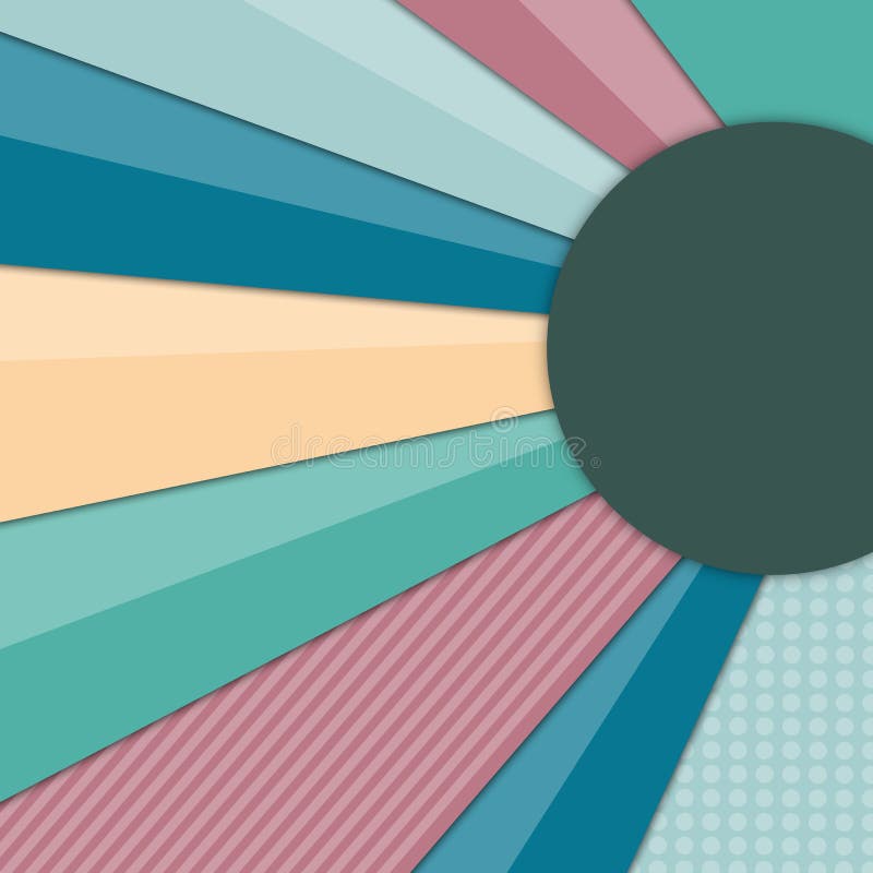 Minsta geometrisk f? rgrik bakgrund Id? rik materiell design f? r abstrakt begrepp F? r reng? ringsduk mobil, app, modern mall royaltyfri illustrationer