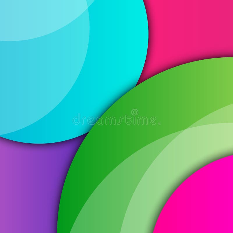 Minsta geometrisk f? rgrik bakgrund Id? rik materiell design f? r abstrakt begrepp F? r reng? ringsduk mobil, app, modern mall stock illustrationer