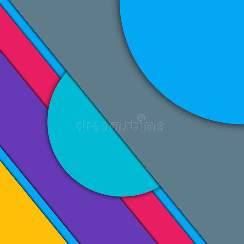 Minsta geometrisk f? rgrik bakgrund Id? rik materiell design f? r abstrakt begrepp F? r reng? ringsduk mobil, app, modern mall royaltyfri illustrationer