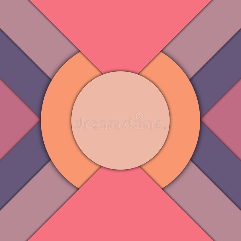 Minsta geometrisk f? rgrik bakgrund Id? rik materiell design f? r abstrakt begrepp F? r reng? ringsduk mobil, app, modern mall royaltyfri illustrationer