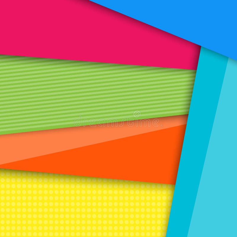 Minsta geometrisk f? rgrik bakgrund Id? rik materiell design f? r abstrakt begrepp F? r reng? ringsduk mobil, app, modern mall vektor illustrationer