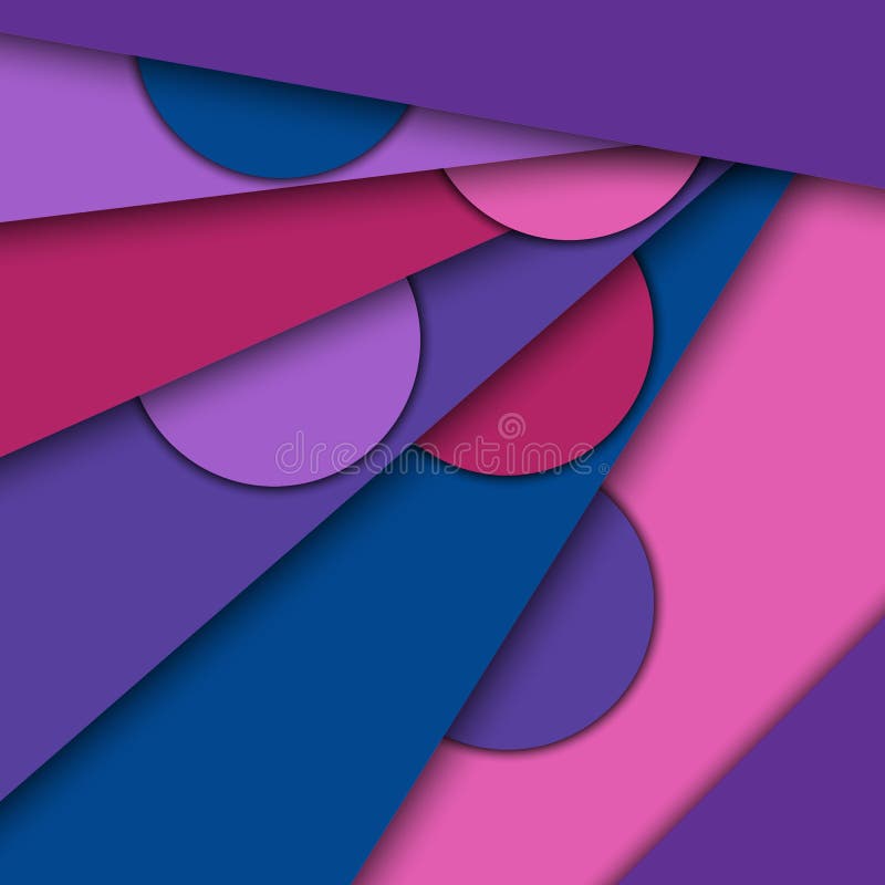 Minsta geometrisk f? rgrik bakgrund Id? rik materiell design f? r abstrakt begrepp F? r reng? ringsduk mobil, app, modern mall vektor illustrationer