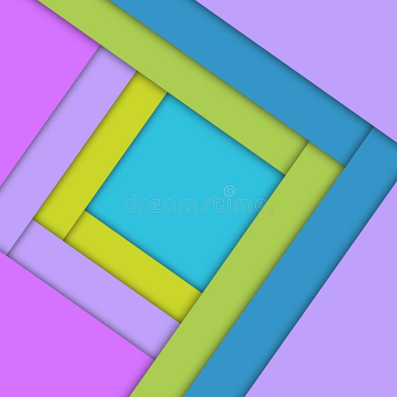 Minsta geometrisk f? rgrik bakgrund Id? rik materiell design f? r abstrakt begrepp F? r reng? ringsduk mobil, app, modern mall vektor illustrationer
