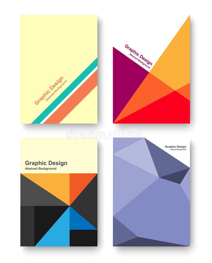 Minsta geometrisk orientering för grafisk design, abstrakt polygonbakgrund stock illustrationer
