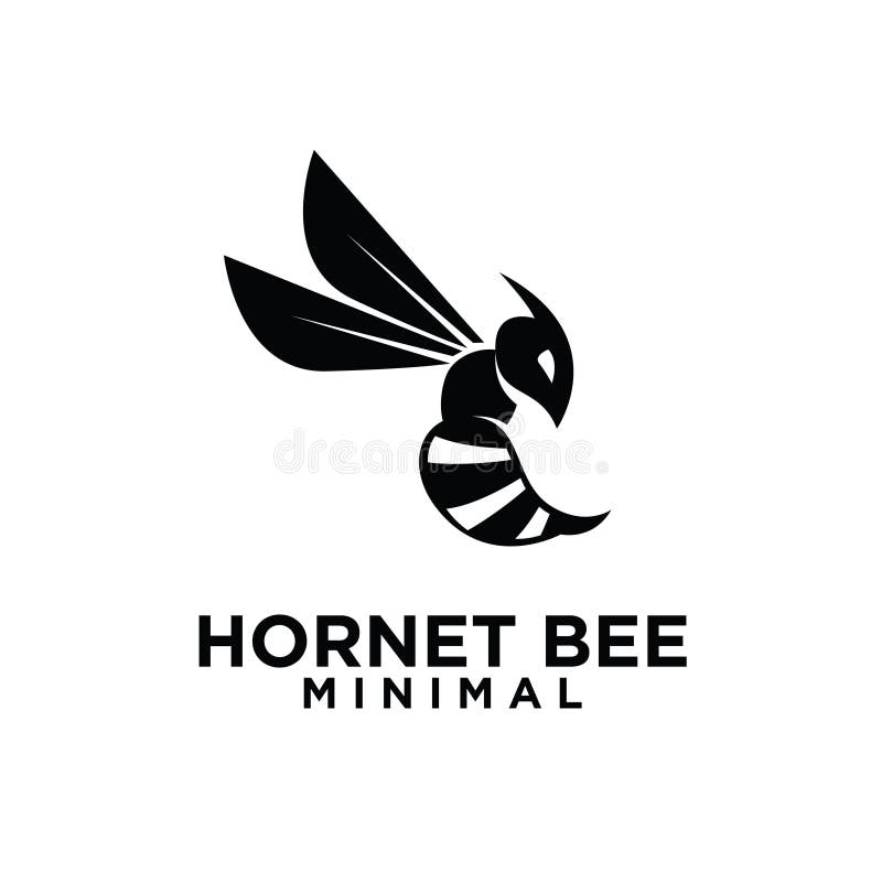Minsta svarta logotyp för stora hornetbin med vektorpremie för skördevektor. Minimal, stor hornbins vektorpremie för vektorpremiär svart logotyp isolerad bakgrund