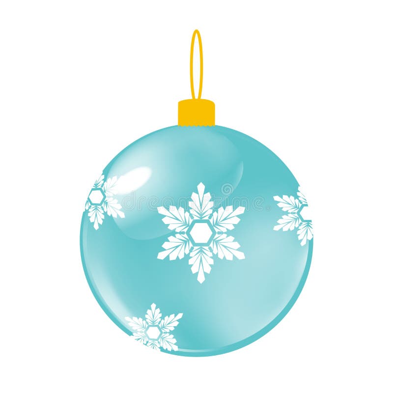 Mint Christmas Decorative Ball Stock Vector Illustration of merry