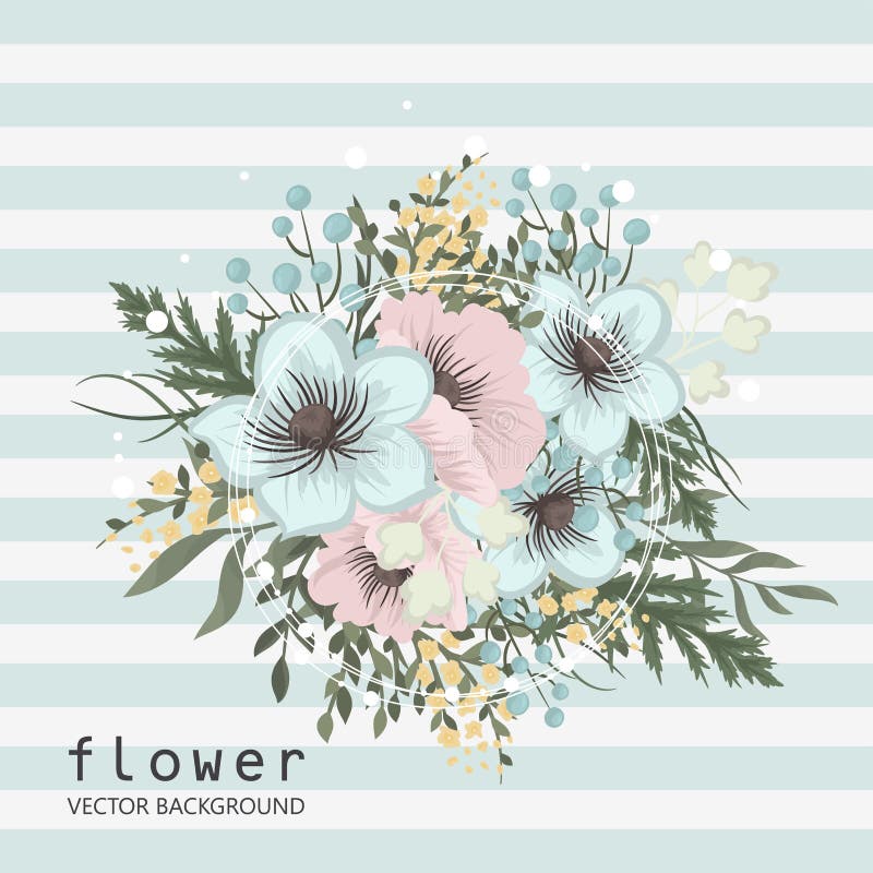 Mint green clipart flowers stock vector. Illustration of vector 208743552